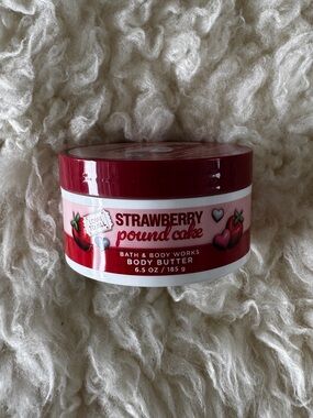 New BBW Strawberry Poundcake Whipped Moisturizing Body Butter